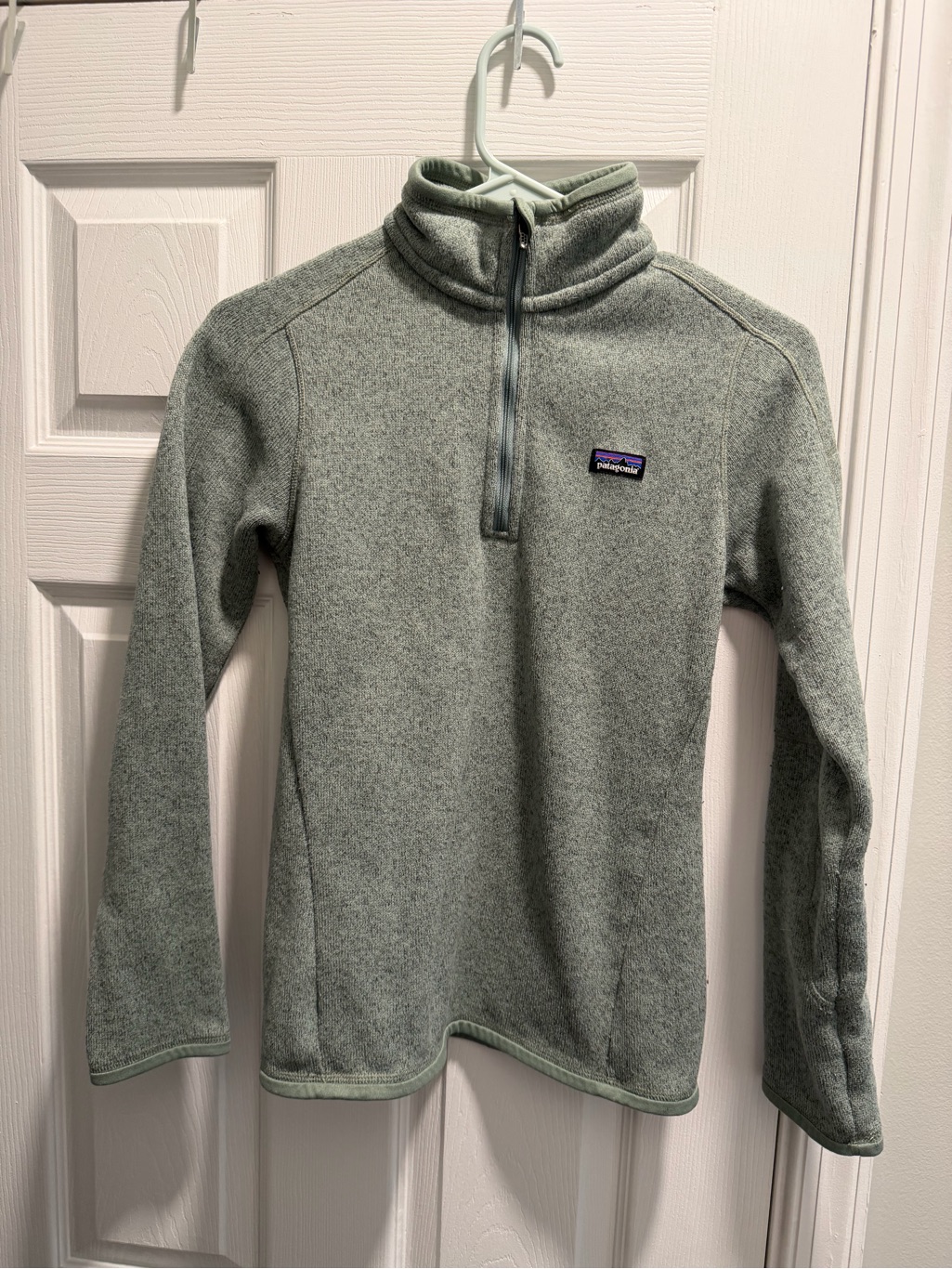 Patagonia Sage Green Half-Zip Fleece Pullover